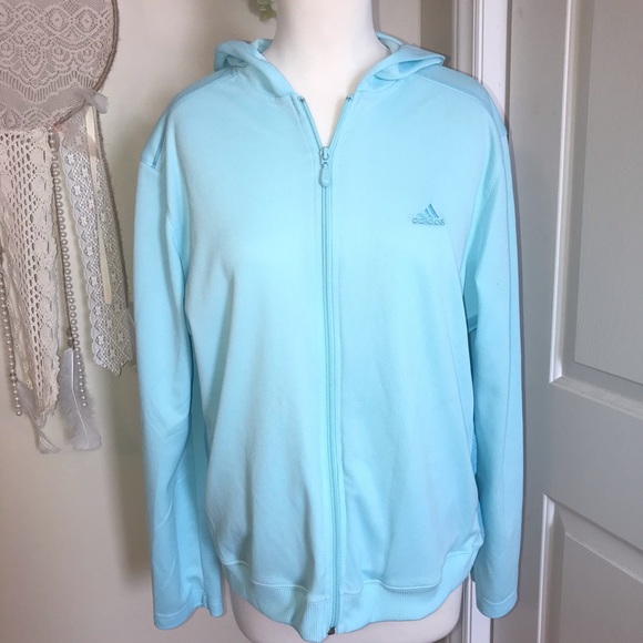 teal adidas jacket